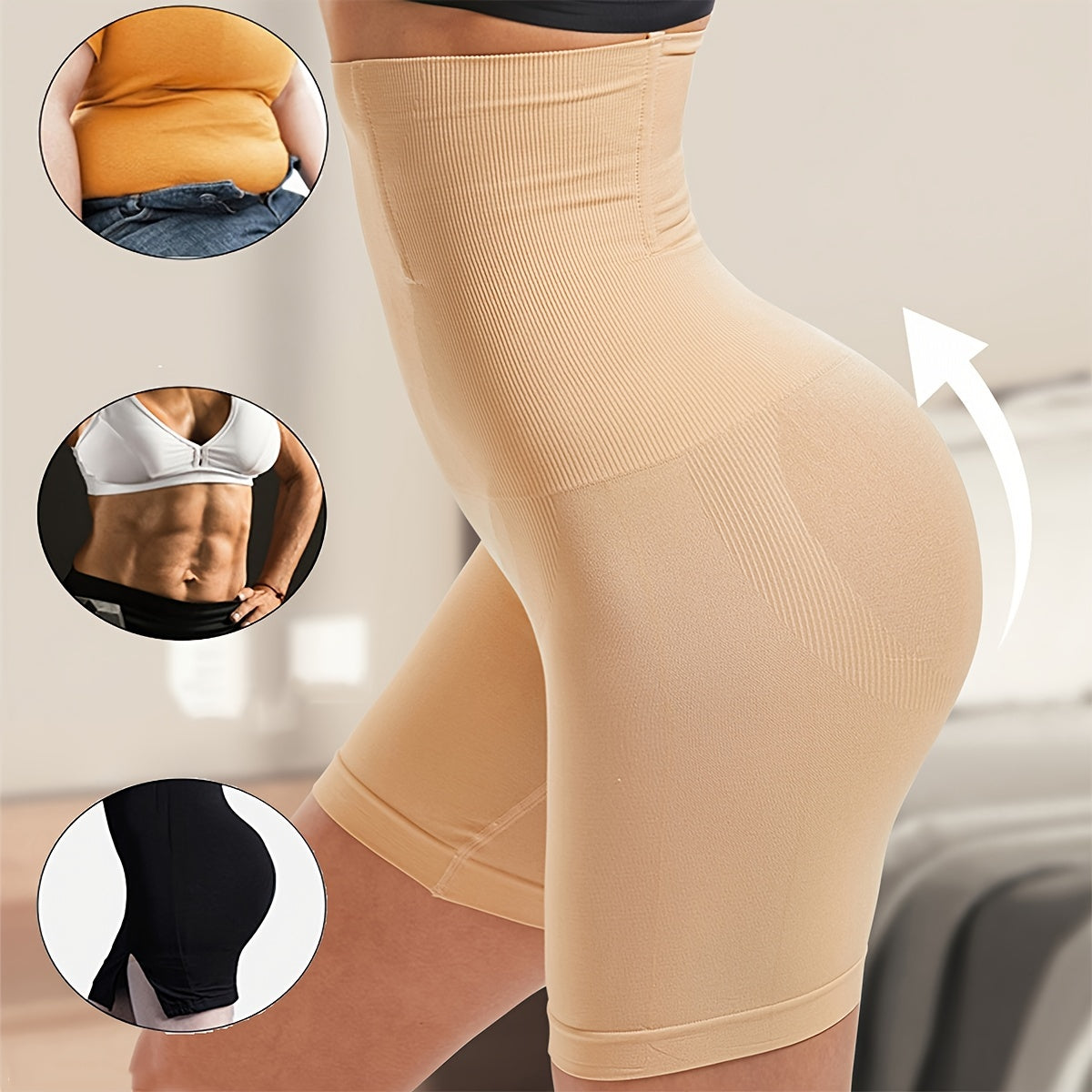 High Waist Control Panties for Women Flat Belly Butt Lifter Hip Shaper Seamless Shapewear