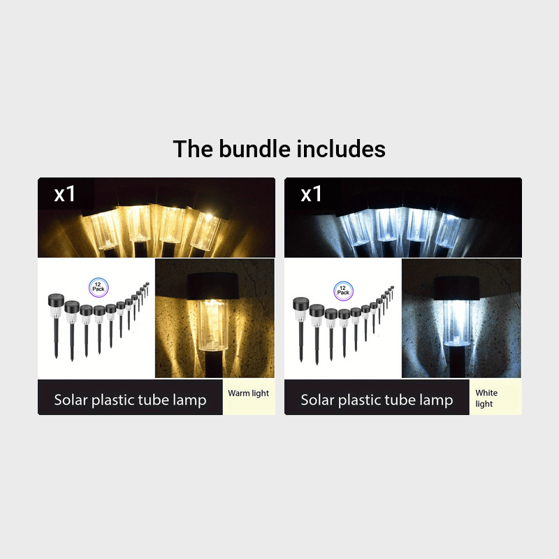 12 LED Solar Garden Lights Outdoor Pathway Lawn Yard Patio Decorative Landscape