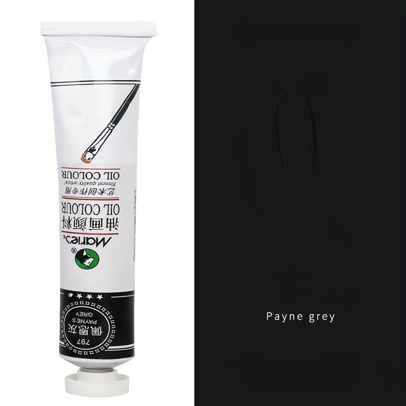 50ml White Oil Paint Tube for Canvas and Graffiti Art Professional Artist Grade