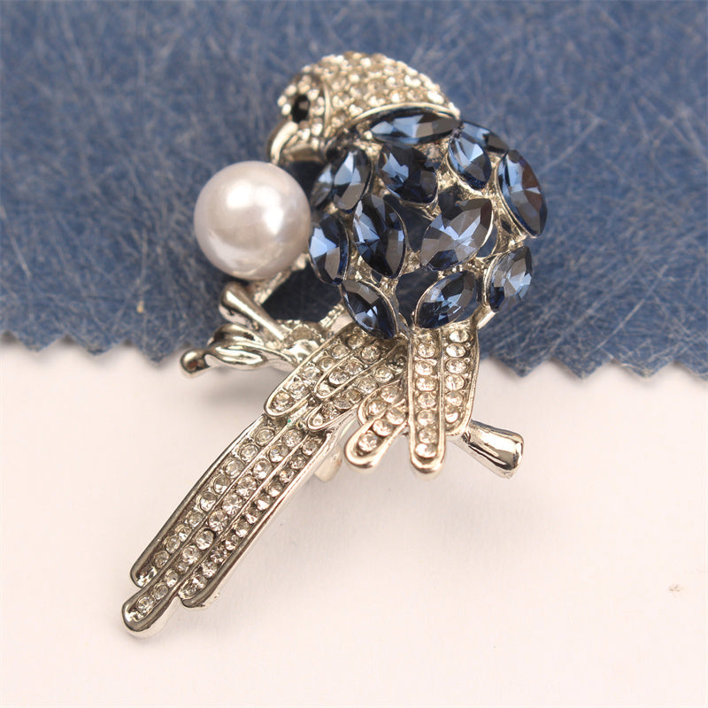 Rhinestone Bird Brooch Jewelry for Women Stylish Elegant Accessory