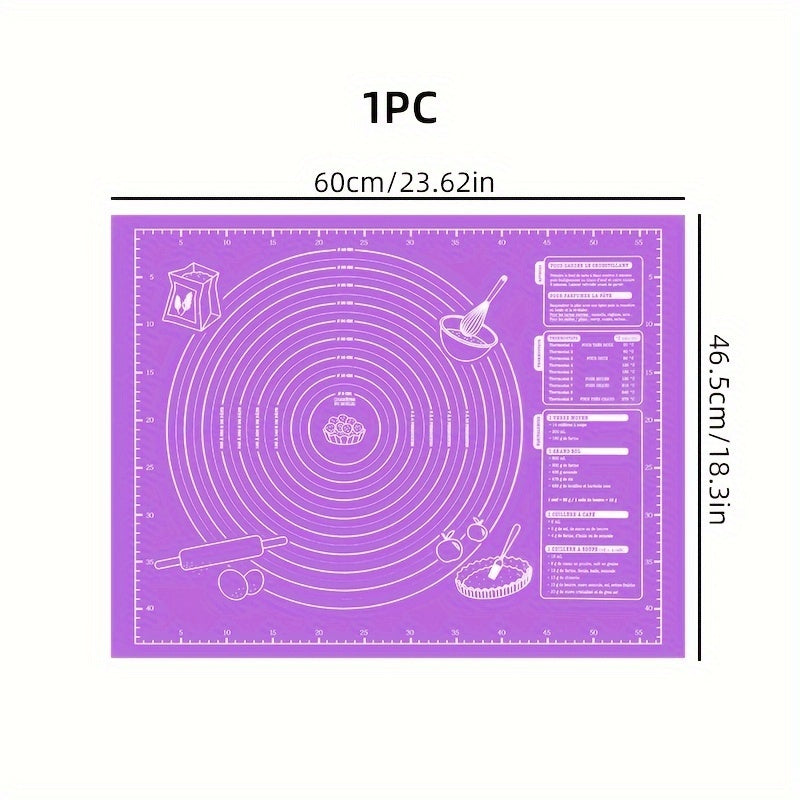 Oson pishirish va yoğurish uchun qo'shimcha qalin oziq-ovqat darajasidagi xamir mato, 5 rangda va 2 o'lchamda mavjud.
