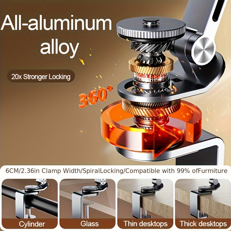 Aluminum Alloy Rotatable Plate Bracket for Desktop Computer Support