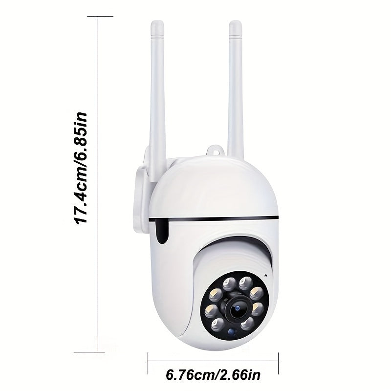 HD WiFi Security Camera with Full-Color Night Vision and Two-Way Audio