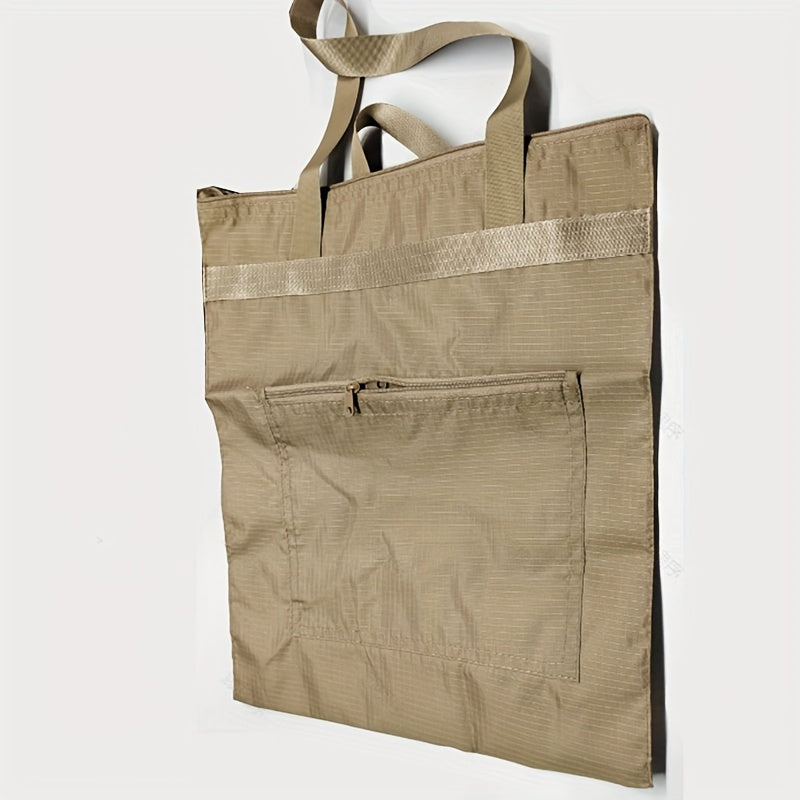 Foldable Waterproof Oxford Shopping Bag for Groceries and Travel