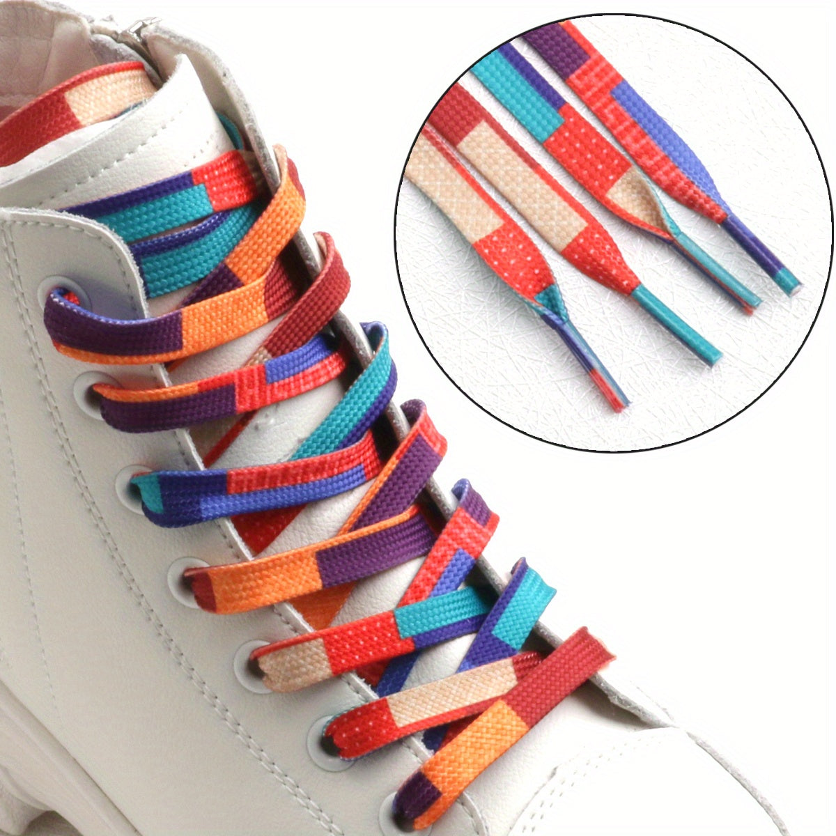 Unisex Canvas Shoe Laces Pack Cool Pattern for Sneakers Skate Shoes
