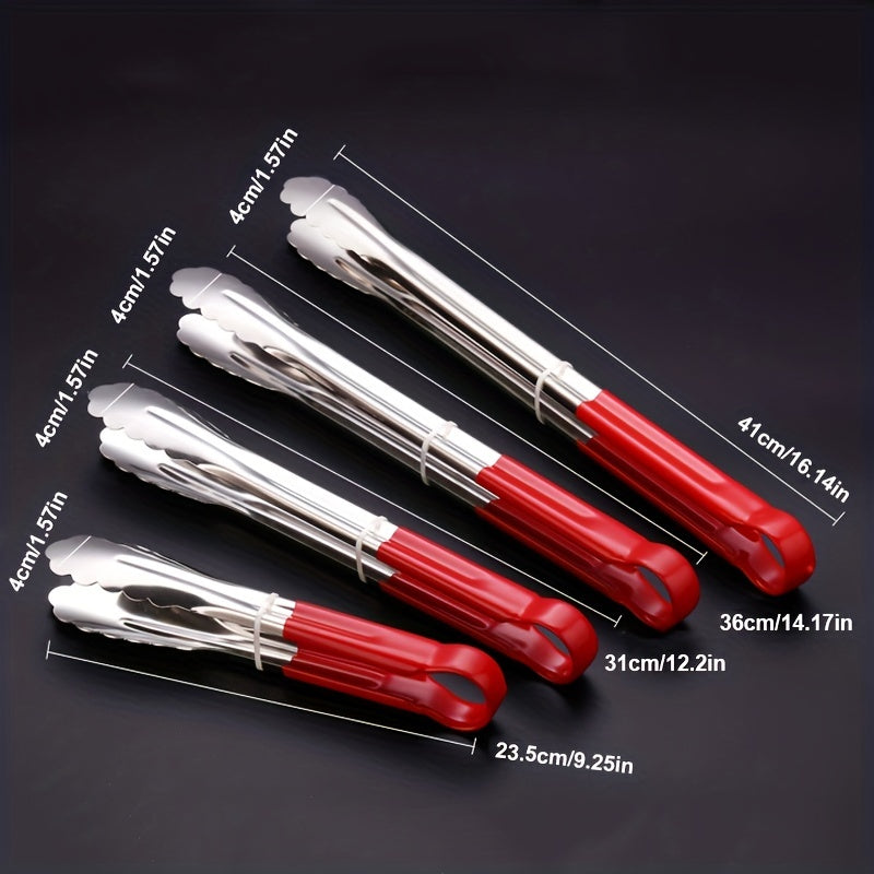 Stainless Steel Kitchen Tongs for BBQ and Serving Non-Slip Multi-Functional