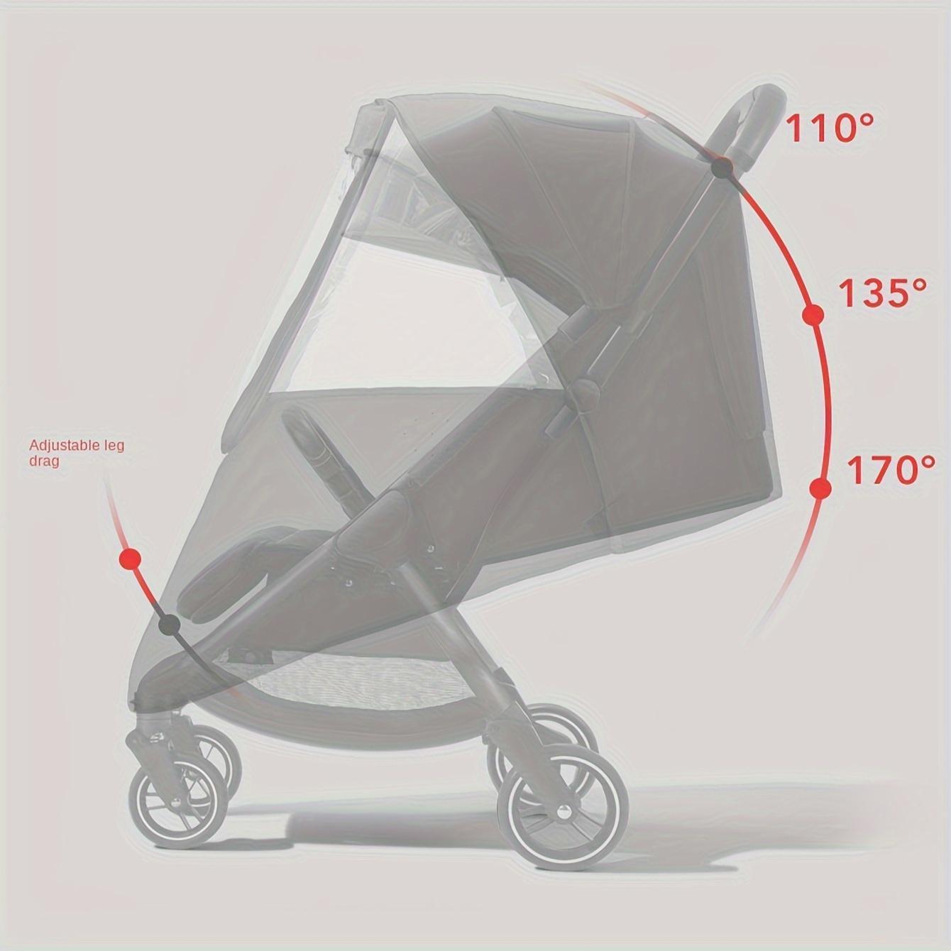 Cubierta de lluvia para cochecito pequeño, a prueba de agua, viento, polvo y frío, con ventana de visualización