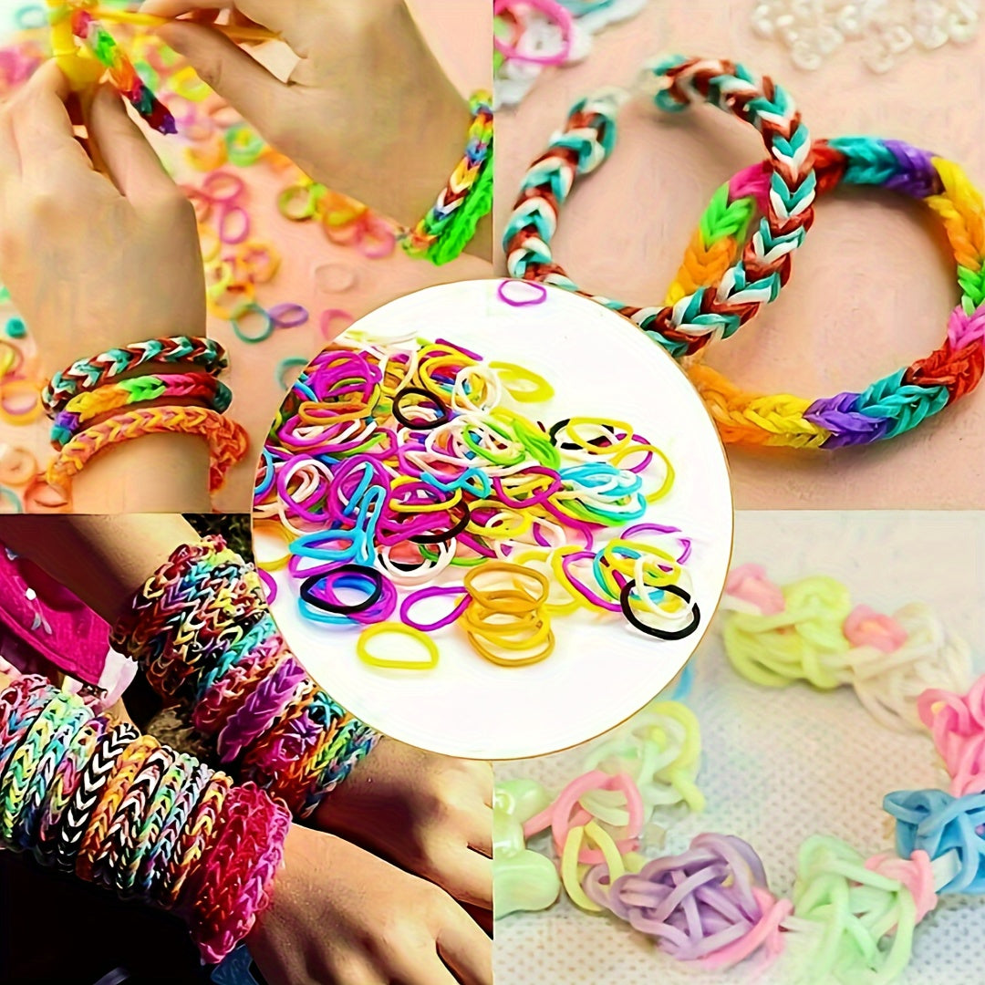 DIY Jewelry Making Kit with Colorful Silicone Bands and Accessories for Bracelets Watches and Shoes