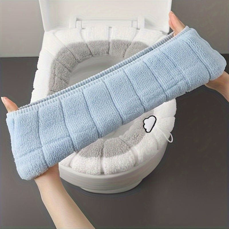 Waterproof Toilet Seat Cover with Removable Cushion for Comfort and Hygiene