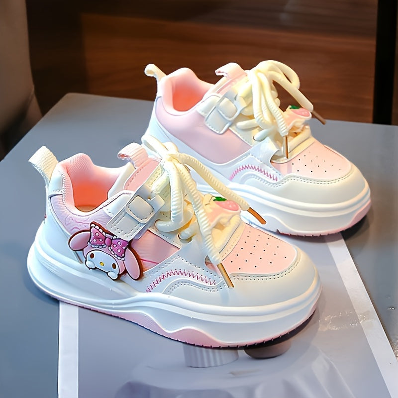 Kids Flat Skate Shoes with Beaded Detailing and Adjustable Straps for Boys and Girls