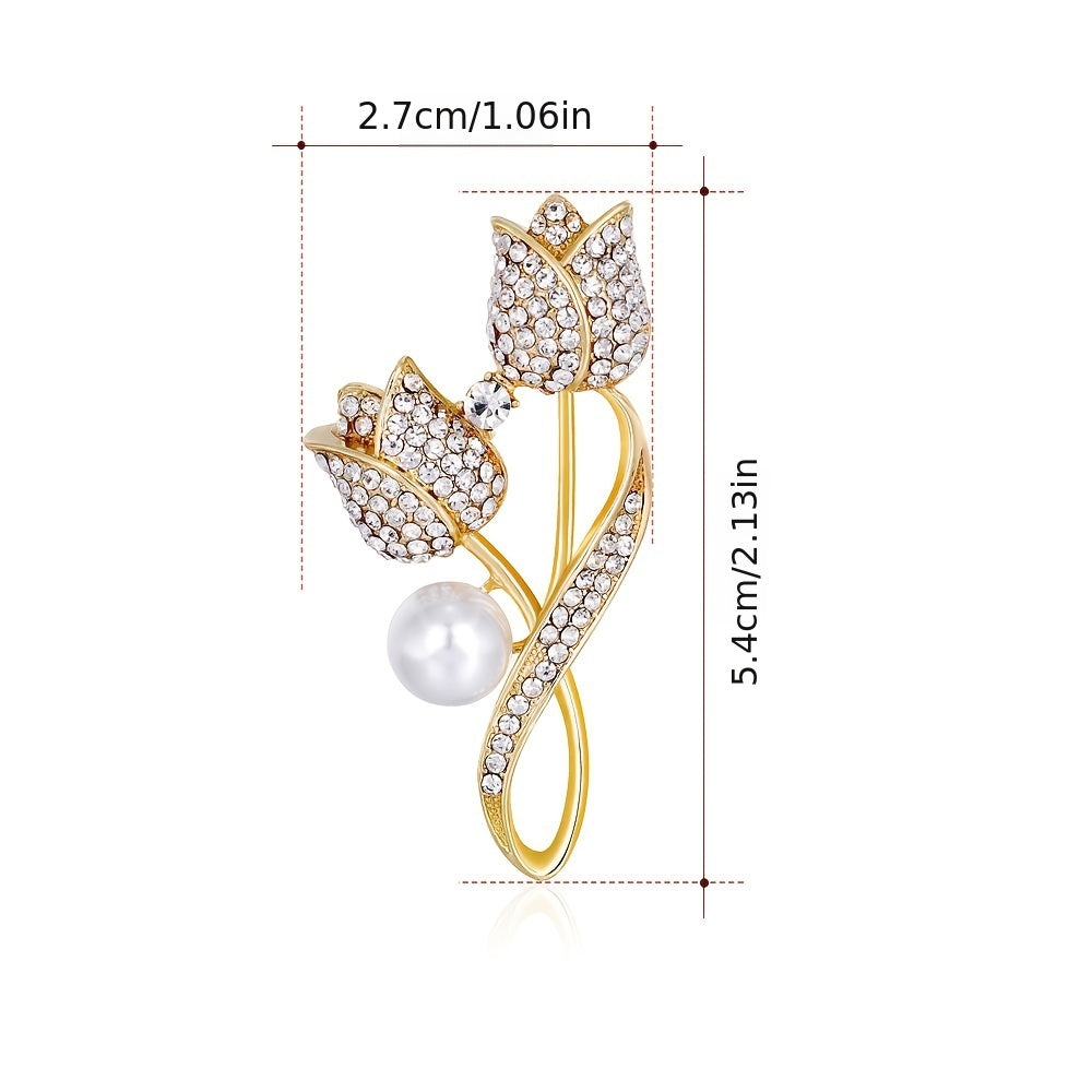 Ayollar uchun oltin gullari bilan bezatilgan brosh uchun kostyumlar va ko'ylaklar