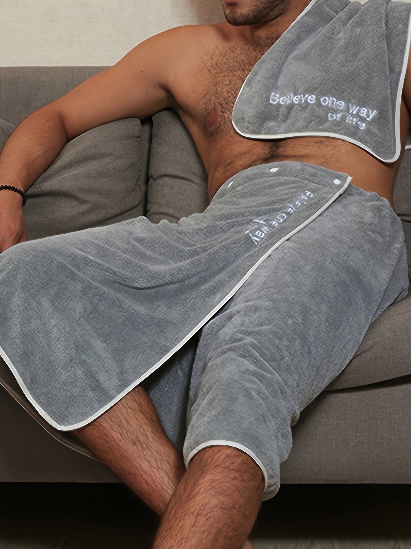 Large Absorbent Bath Skirt with Quick-Drying Material for Home Use