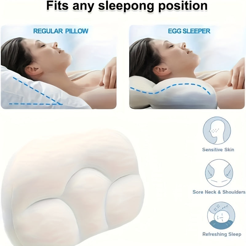 Almohada multifuncional para embarazo, cojín de apoyo de cuerpo completo en forma de huevo para mayor comodidad