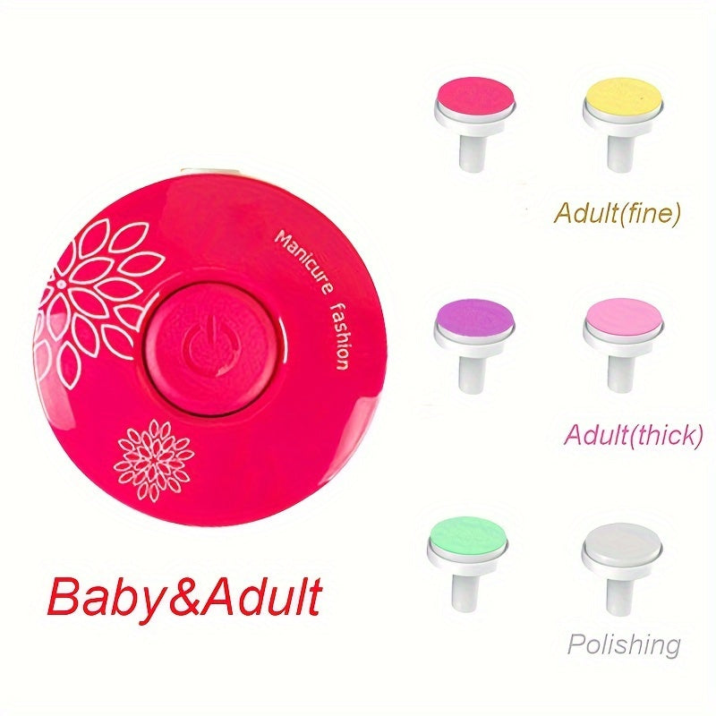 Baby Nail Trimmer Kit for Newborns and Toddlers Electric Manicure File with Clippers