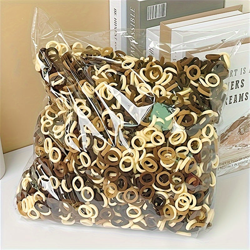 200 rang-barang yumshoq elastik soch bog‘lamlari, qizlar uchun ponytail to‘plami