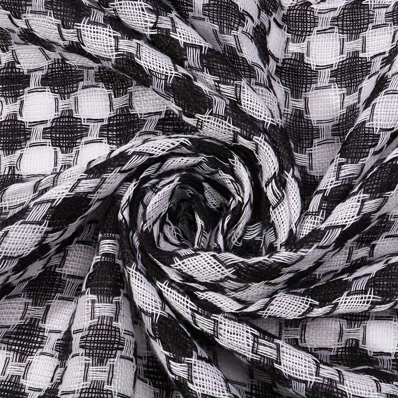 Striped Knitted Polyester Keffiyeh Scarf for Men and Women Casual Wrap