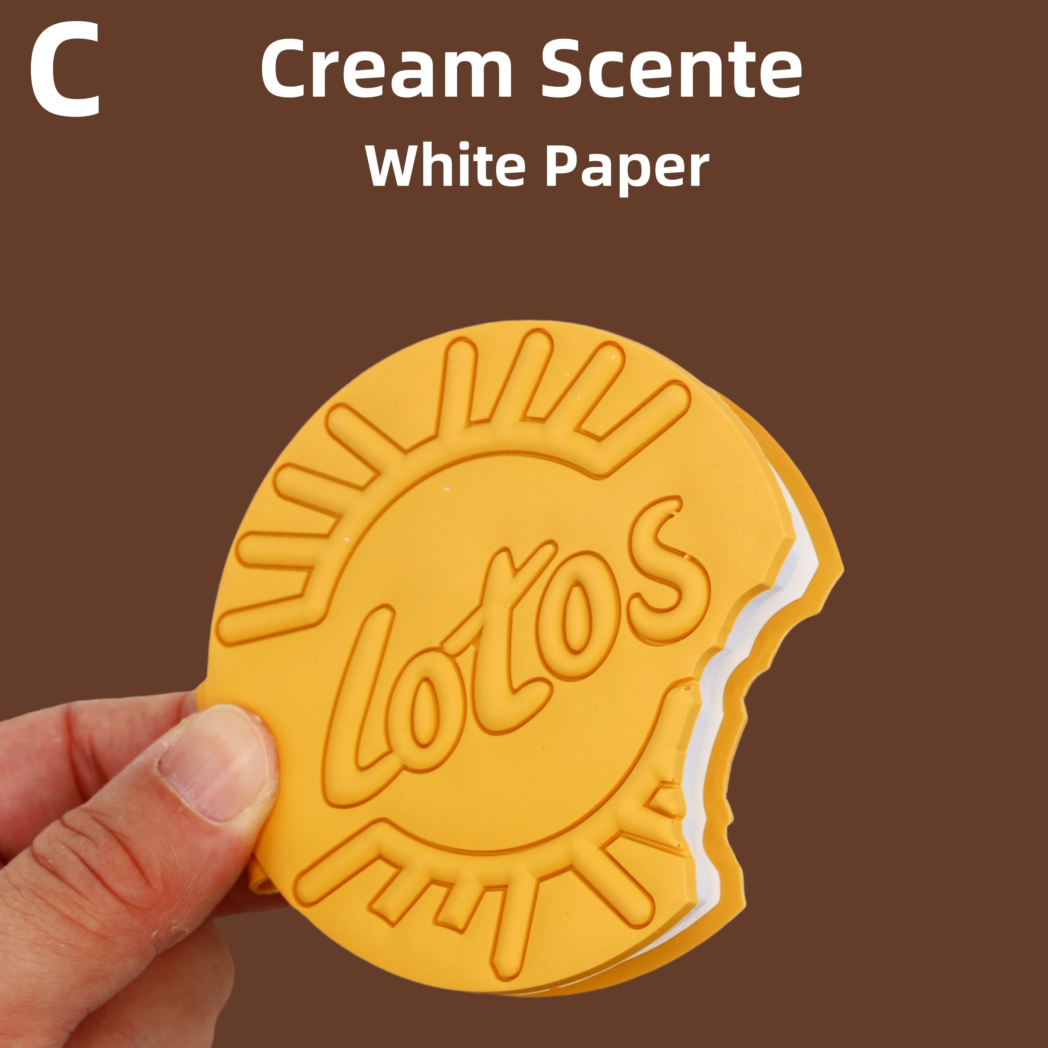 Mini Notebook in Chocolate Macaron Waffle Strawberry Shortcake Design with 80 Tear-Off Pages