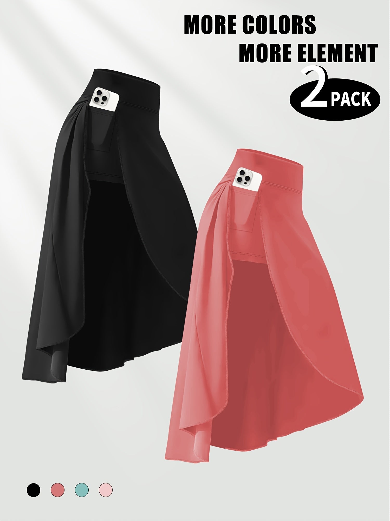 Pantalones cortos midi de cintura alta para mujer con bolsillos y tela de secado rápido