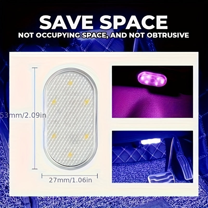 Universal Fit USB Rechargeable LED Car Floor Light for Vehicles and Trucks