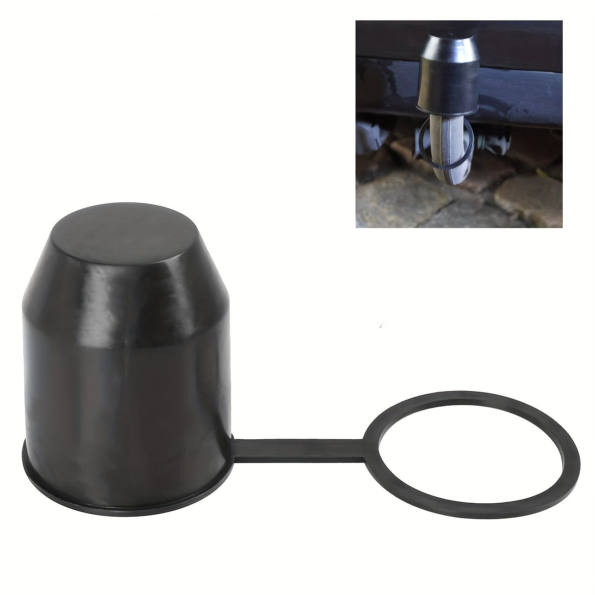 Universal PVC Towbar Ball Cover for Car Trailer Hitch Protection