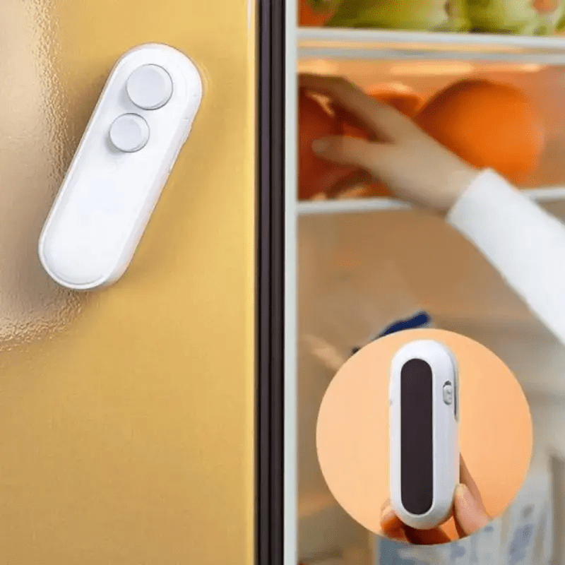 Sellador de bolsas de comida compacto, recargable por USB, con cortador para mantener la frescura, en la cocina, almacenamiento de alimentos, fácil de usar, diseño mini