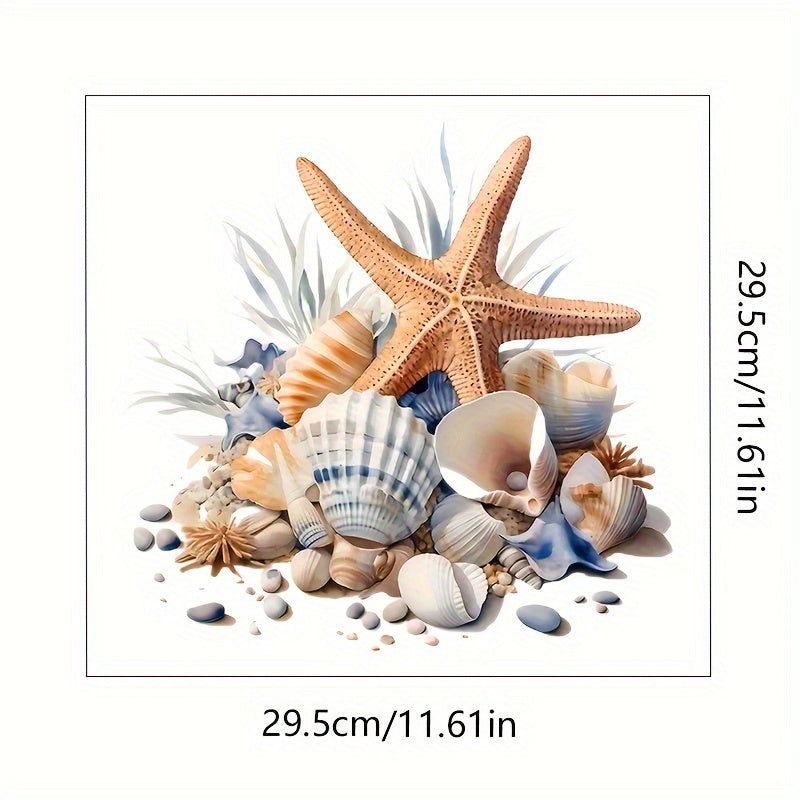 Toilet Seat Decal Summer Beach Design Ocean Theme Easy to Apply