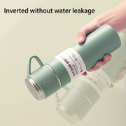 Stainless Steel Travel Mug Set with 3 Lids for Hot Cold Drinks