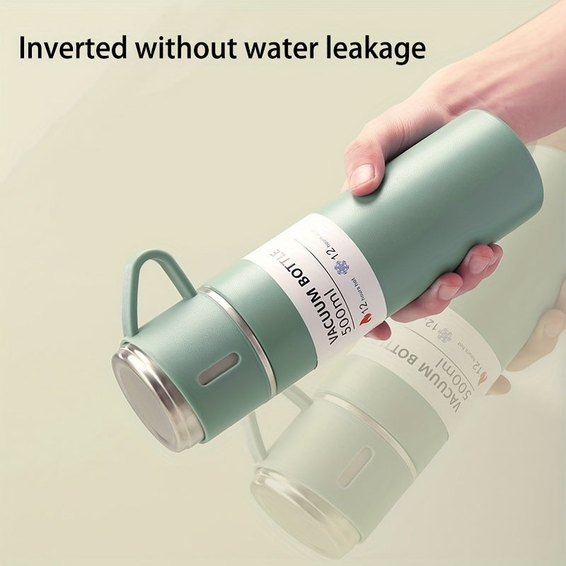 Stainless Steel Travel Mug Set with 3 Lids for Hot Cold Drinks