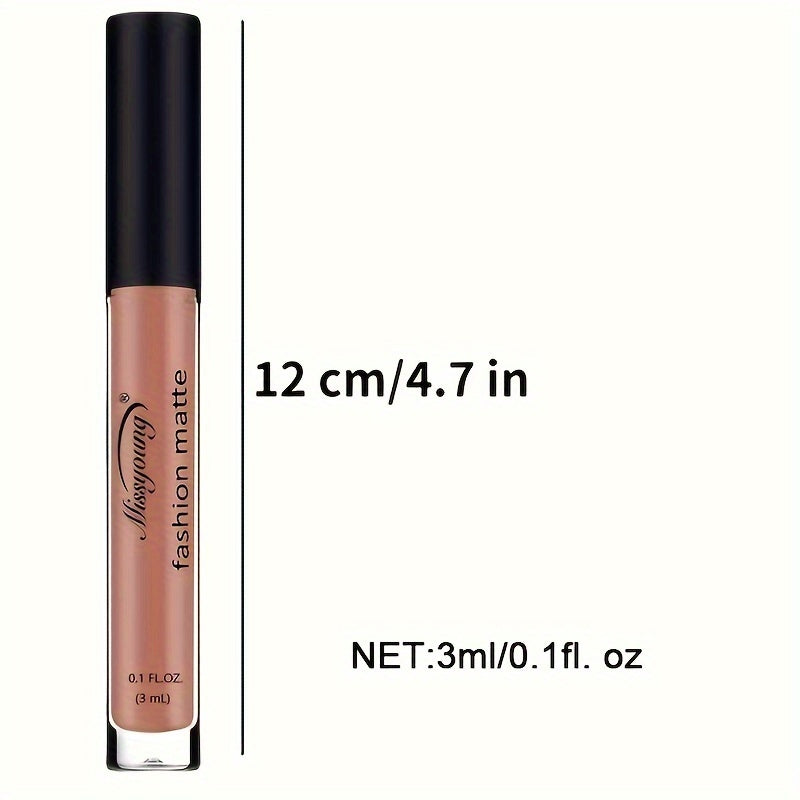 Женская матовая жидкая помада для губ, стойкая, увлажняющая, красная, черная, нейтральная