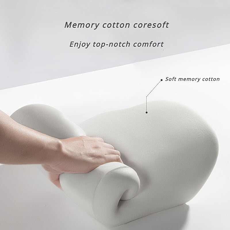 Office Chair Cushion Memory Foam Back Support Seat Pad for Posture Relief Non-Slip Washable