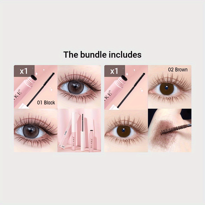 Women's Waterproof Smudge-Proof Lengthening Mascara