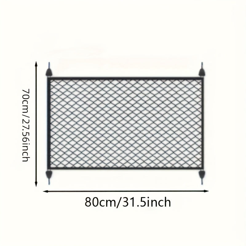 Red de carga de nylon para maletero y portón trasero del vehículo, malla de almacenamiento segura