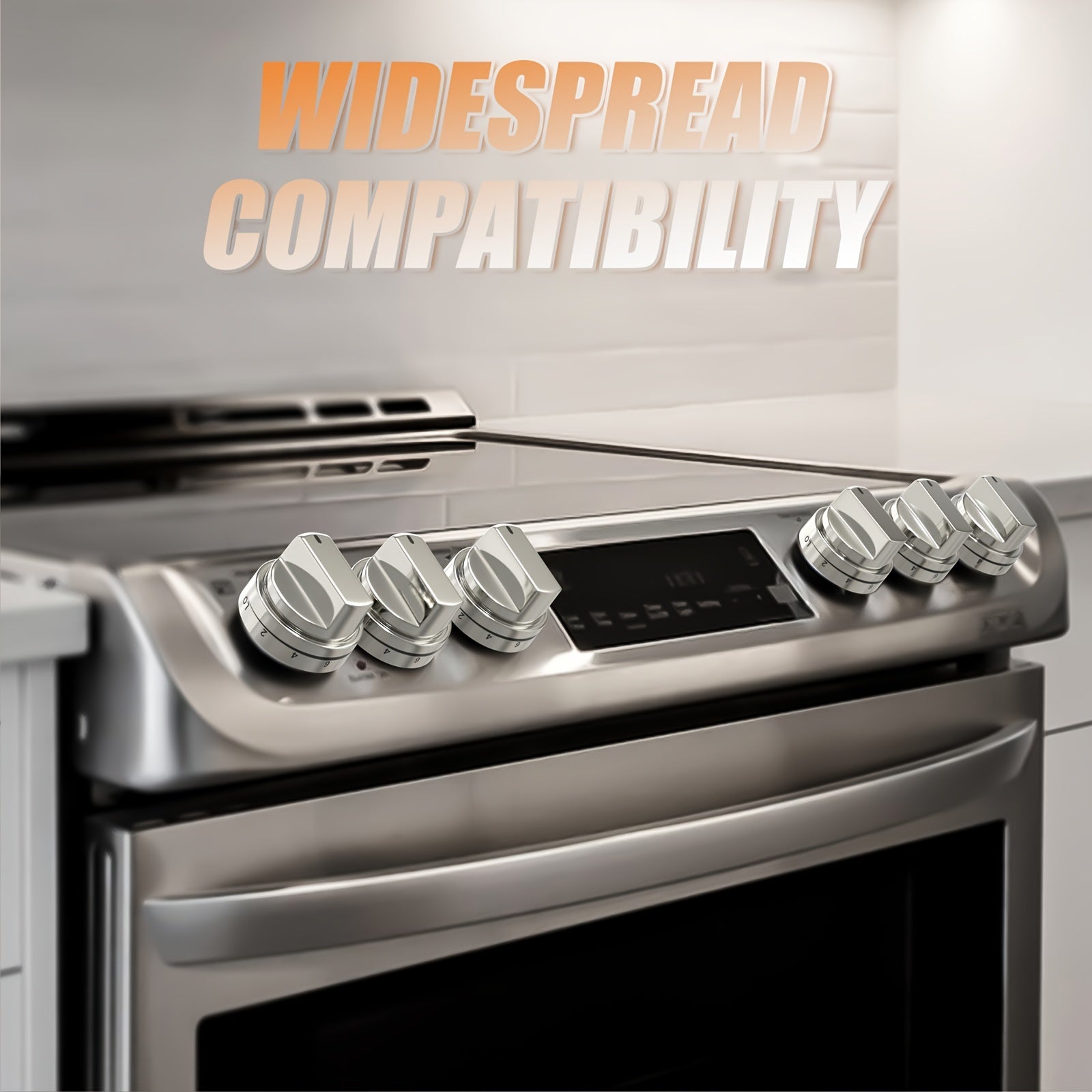 5-Pack Gas Range Metal Knob Replacement for Stove Oven Range Models Easy Installation