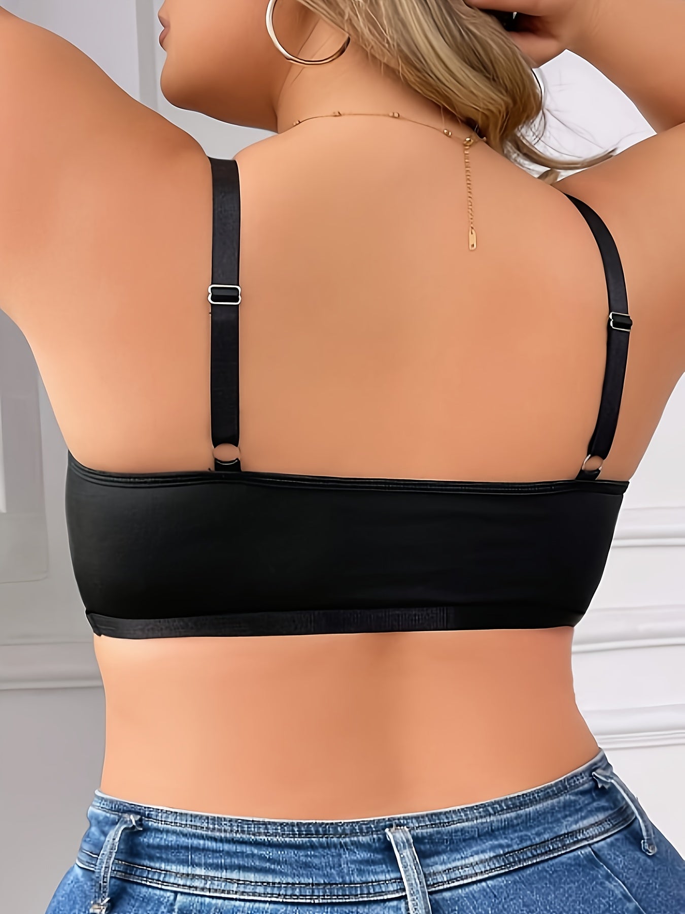 Бюстгальтер для женщин больших размеров из хлопка, комфортный, синий, 1 шт.