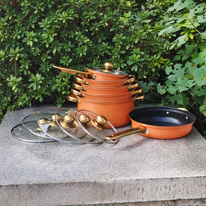 Многофункциональная нержавеющая стальная кастрюля с прозрачной крышкой - отлично подходит для приготовления рагу, супов и не только - подходит для индукционных и газовых плит - идеальный подарок на праздник для Рождества или Нового года