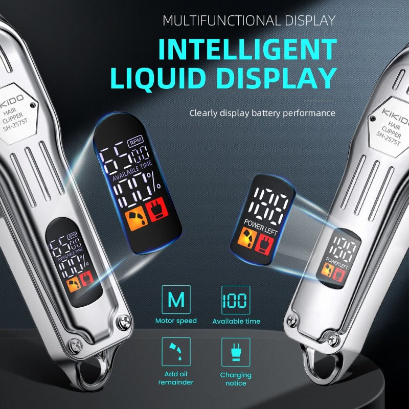 Professional Cordless Hair Clipper Set for Men Rechargeable Lithium Battery