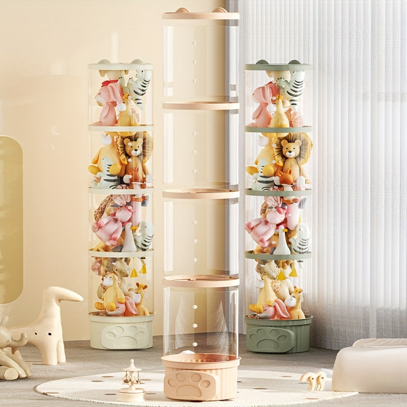 Qizil va plush o'yinchoqlar uchun ko'p funksiyali shaffof tashkilotchisi, suv o'tkazmaydigan dumaloq dizayni va qopqog'i bilan. Rojdestvo va Yangi yil uchun sovg'a berish uchun ideal, plastik materialdan tayyorlangan.