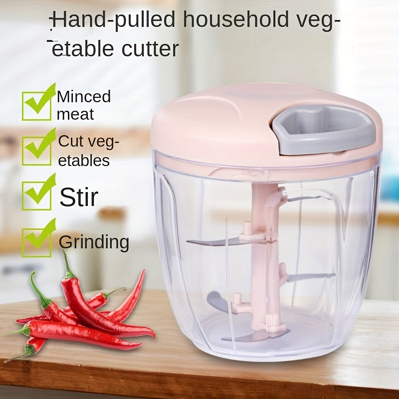 Multi-Function Vegetable Cutter with Garlic Masher Grinder and Fruit Crusher