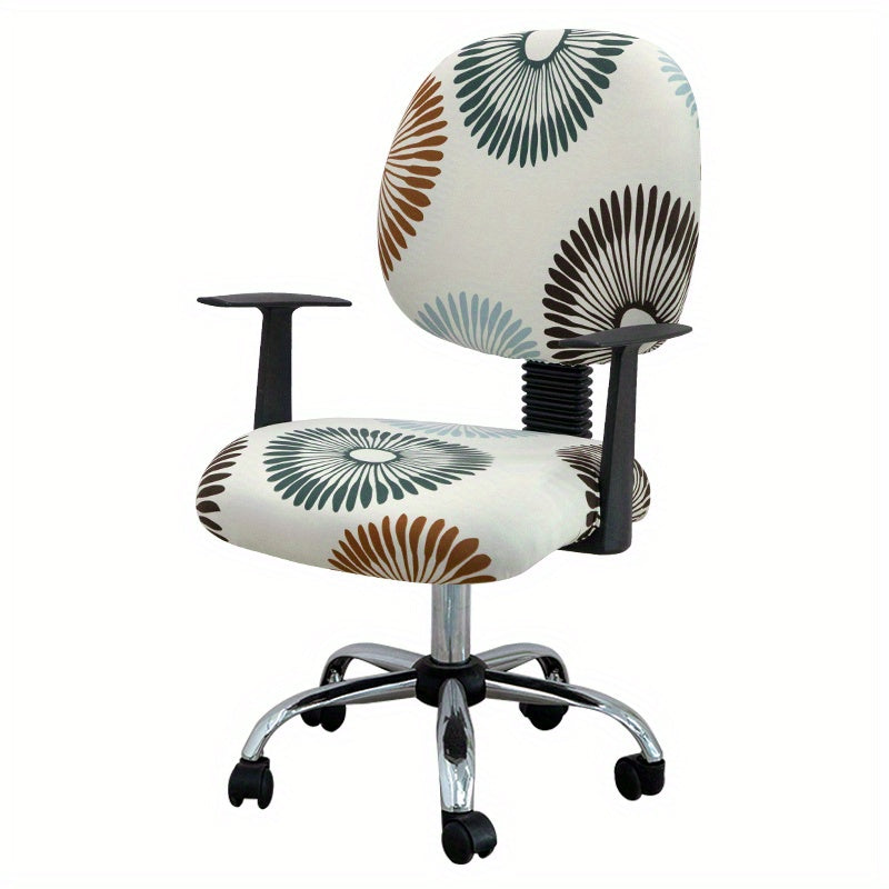 Washable Elastic Office Chair Cover for 2 Chairs