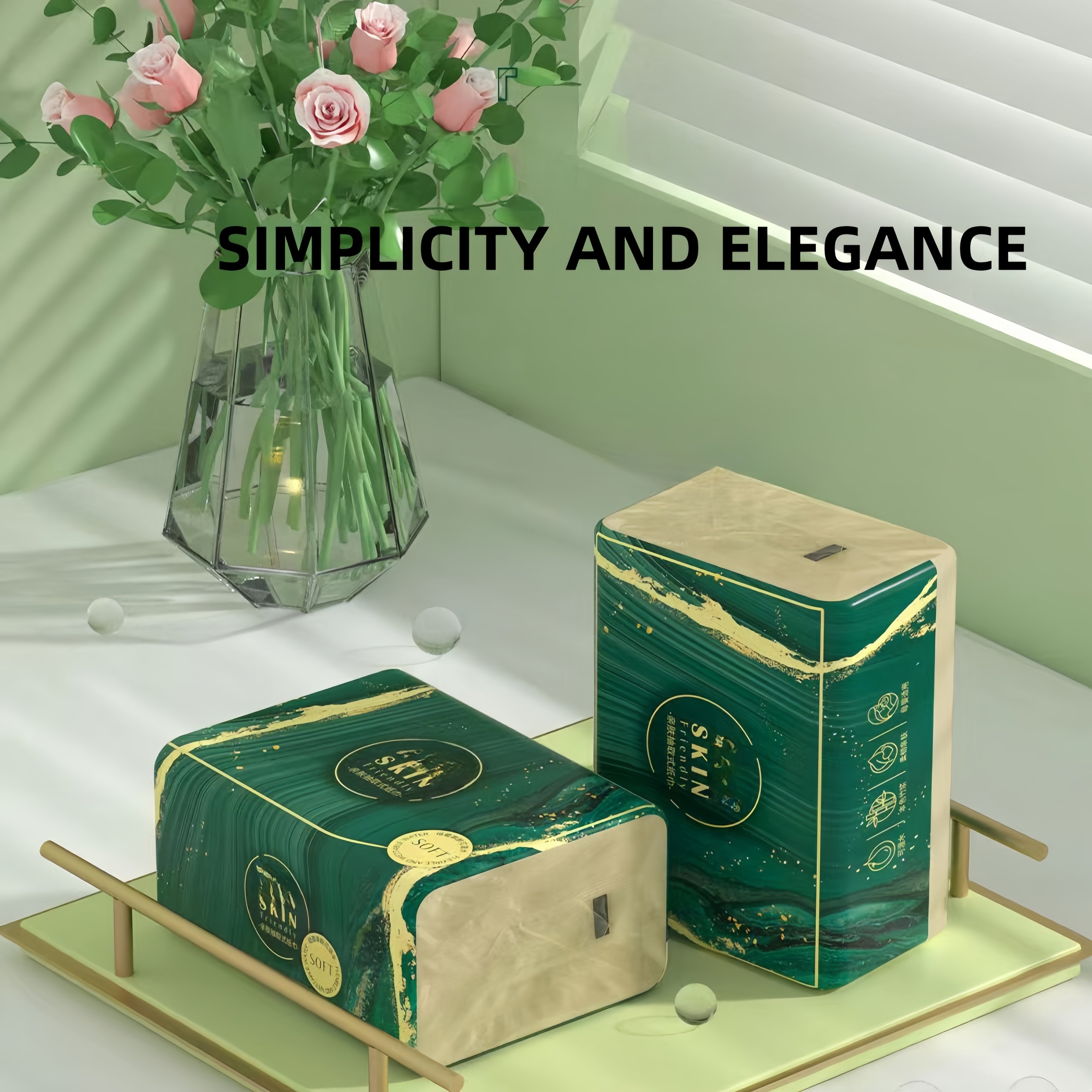 Rangli Glaze Series 4-qavatli tozaqog'oz, yumshoq, kuchli, yaxshi so'radigan bambuk qog'ozi, 16 ta paket