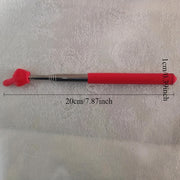 Tortiladigan zanglamas po'latdan yasalgan barmoq ko'rsatkichi, sozlanadigan uzunlik, uy va sinf uchun ko'p rangli o'quv vositasi.