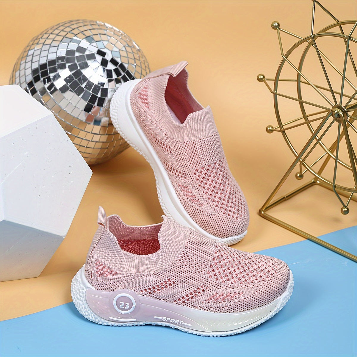 Kids' Mesh Slip-On Sports Shoes for Boys and Girls Casual Daily Wear