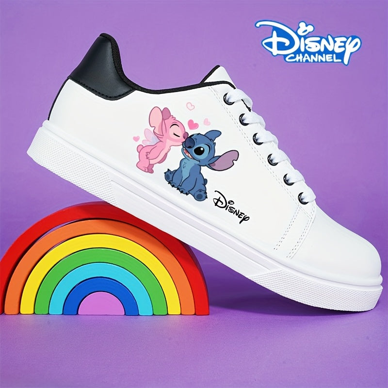 Unisex Casual Canvas Sneakers Low-Top Shoes Cartoon Kissing Heart Design