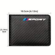 Driver's License Holder Carbon Fiber Card Case for Cars Storage