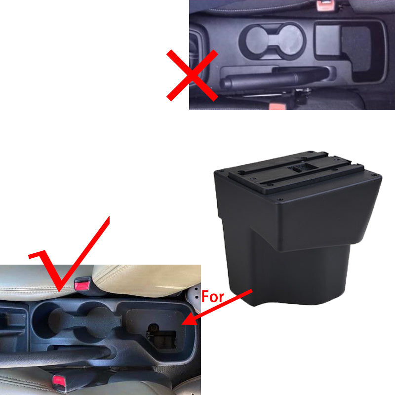 Car Interior Storage Box for Rio 5 ABS Armrest Organizer Fits 2012-2019