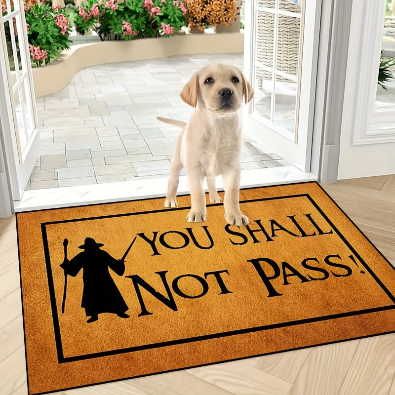 Non-Slip Silhouette Doormat Polyester Indoor Outdoor Entryway Bedroom Hallway Sizes 15x23 19x31 23x35