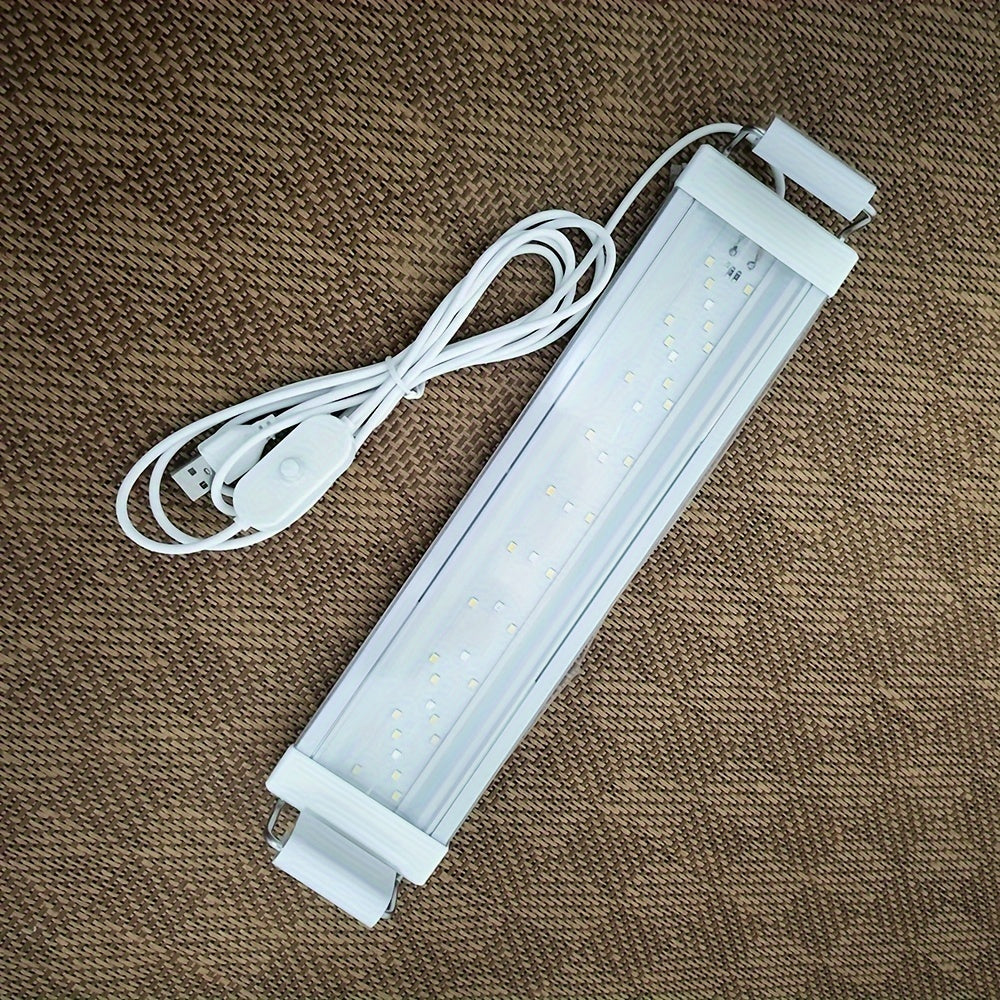 Small LED Aquarium Light Bar for Water Grass and Aquatic Plants Thin Water Tank Lighting