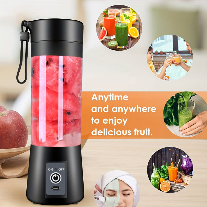 Portable 380ml Mini Blender USB Rechargeable Personal Shake Smoothie Ice Juicer