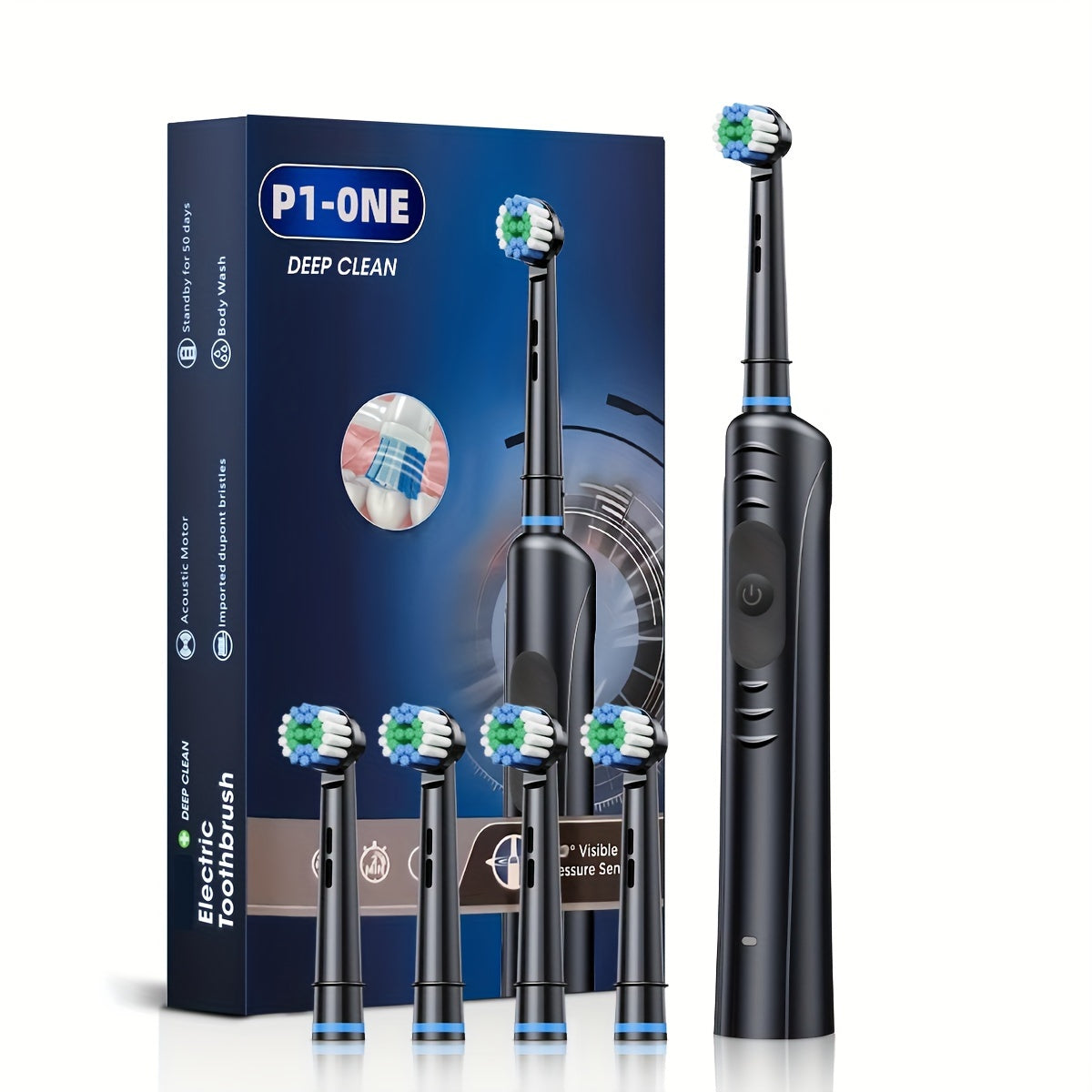 Rechargeable Electric Toothbrush for Adults and Couples Deep Cleaning Lithium Battery