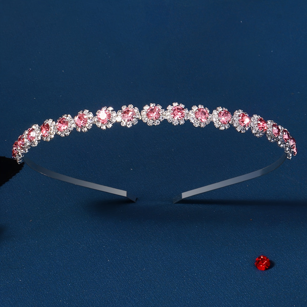 Yuvdoq uchun to'y tiara rhinestone gul bosh band vintage soch aksessuari